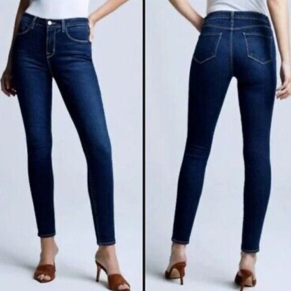 NWT L’AGENCE MARGOT HIGH RISE SKINNY IN GARDENA WASH size 24 - Picture 1 of 5